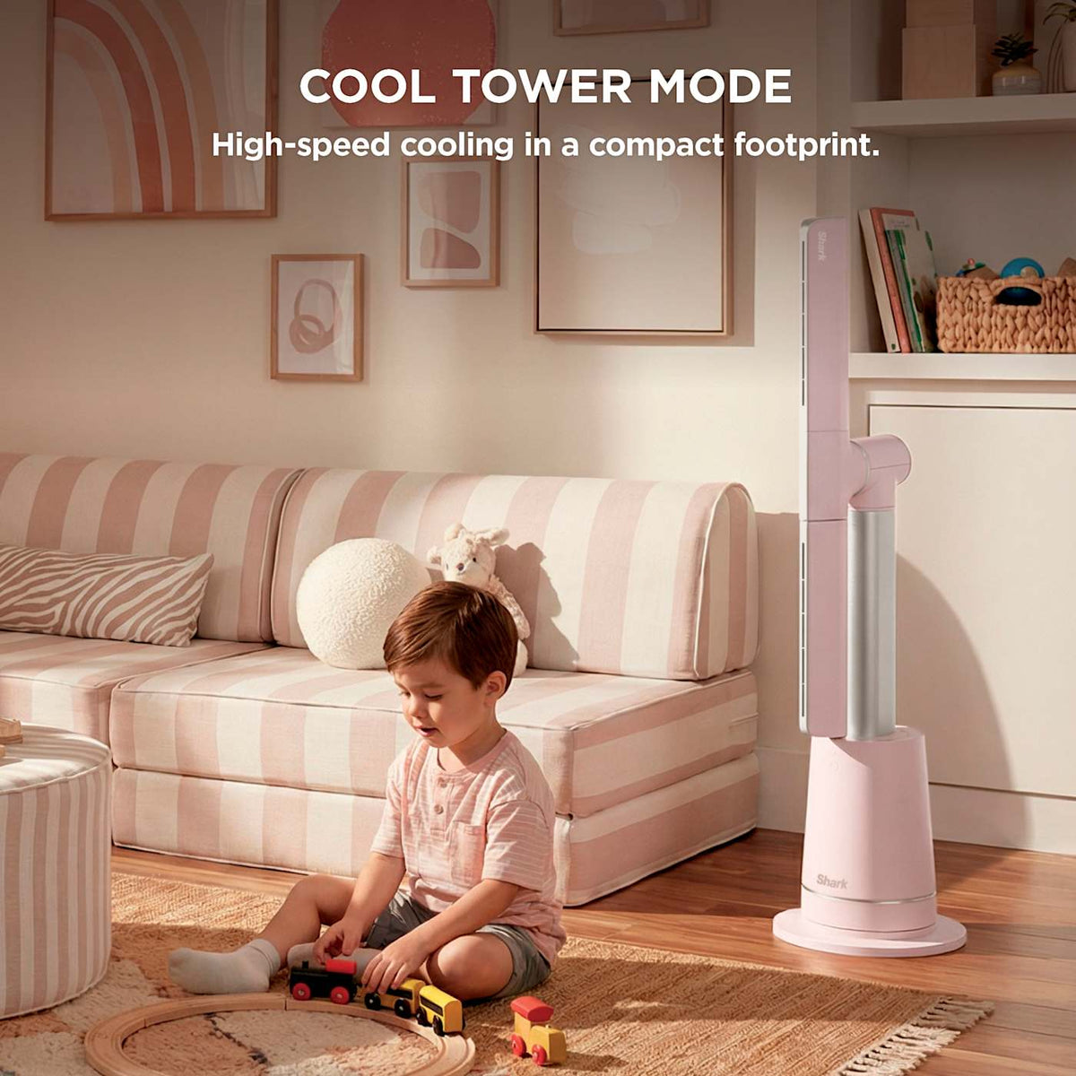 Shark™ TurboBlade™ Ultra-Powerful Bladeless Tower Fan (White)