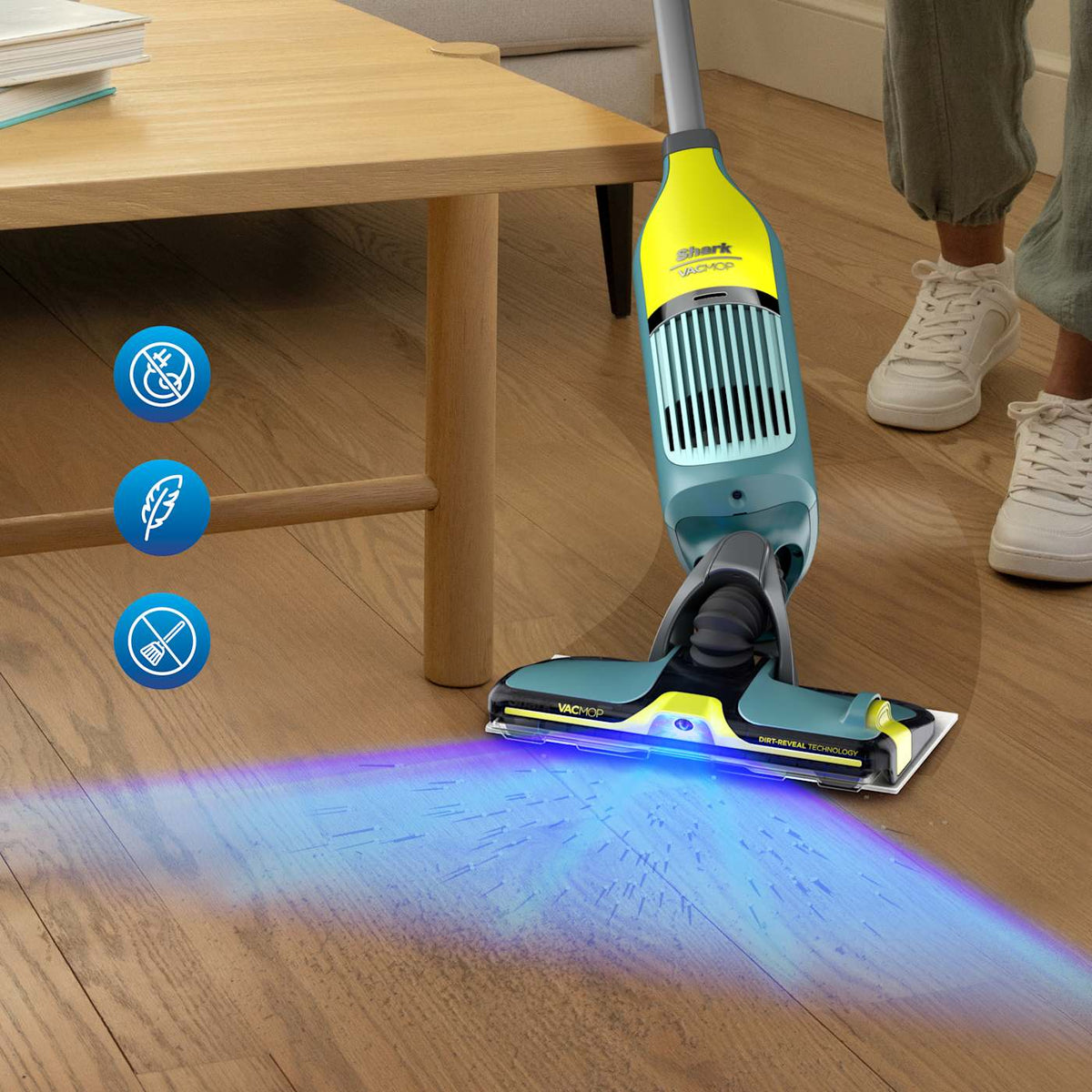 Shark VACMOP® Reveal Cordless Floor Vacuum and Spray Mop